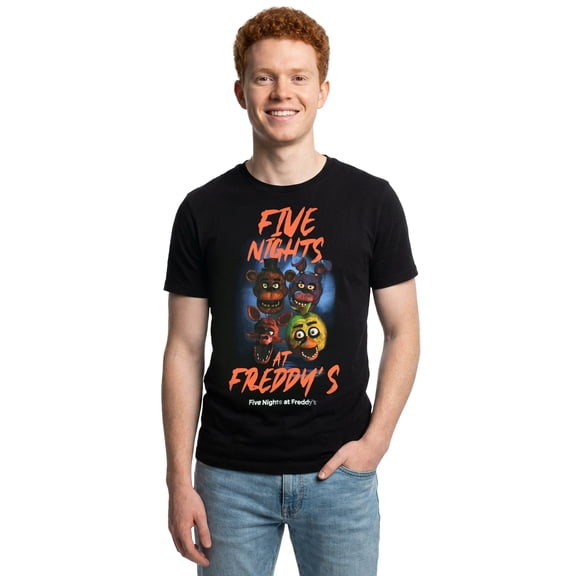 Five Nights At Freddy's Shirt Men's Chica Bonnie Foxy Freddy Short Sleeve Tee