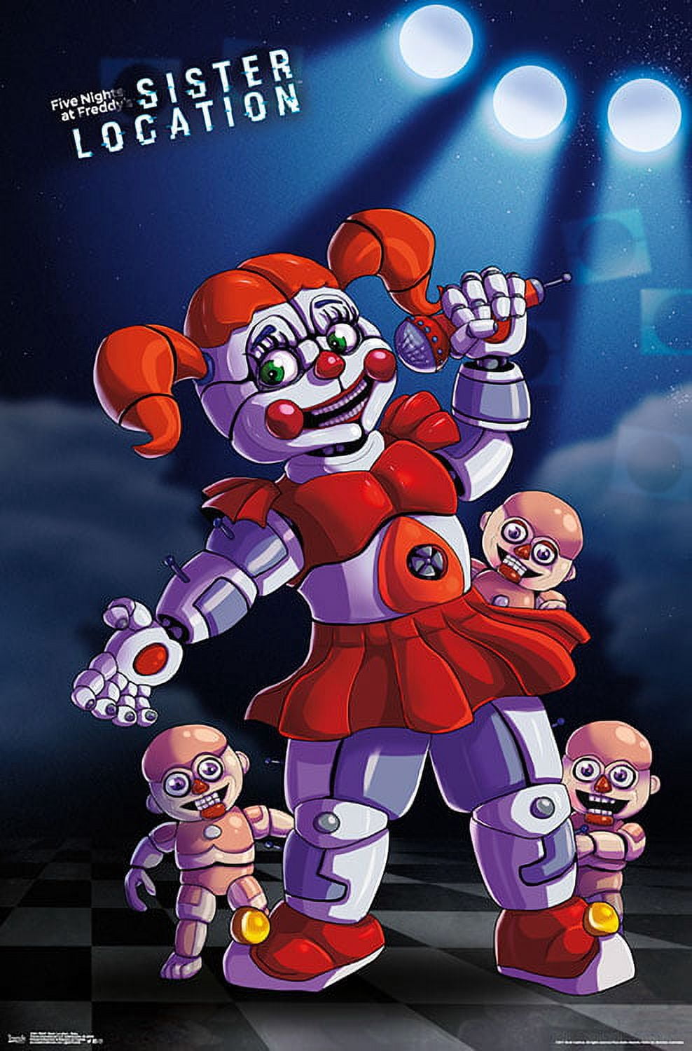 Five Nights At Freddy's: Sister Location - Baby Poster and Poster Mount Bundle