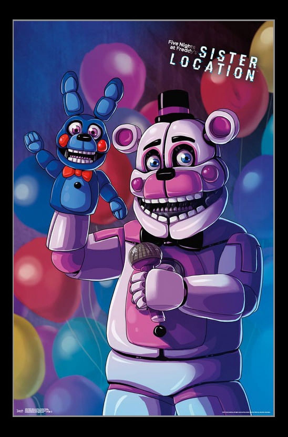 Five Nights At Freddy's Sister Location - Funtime Freddy Laminated & Framed Poster Print (22 x 34) - image 1 of 1