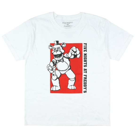Five Nights At Freddy's T-Shirt Boys' Fazbear Color Block Design Short Sleeve Tee