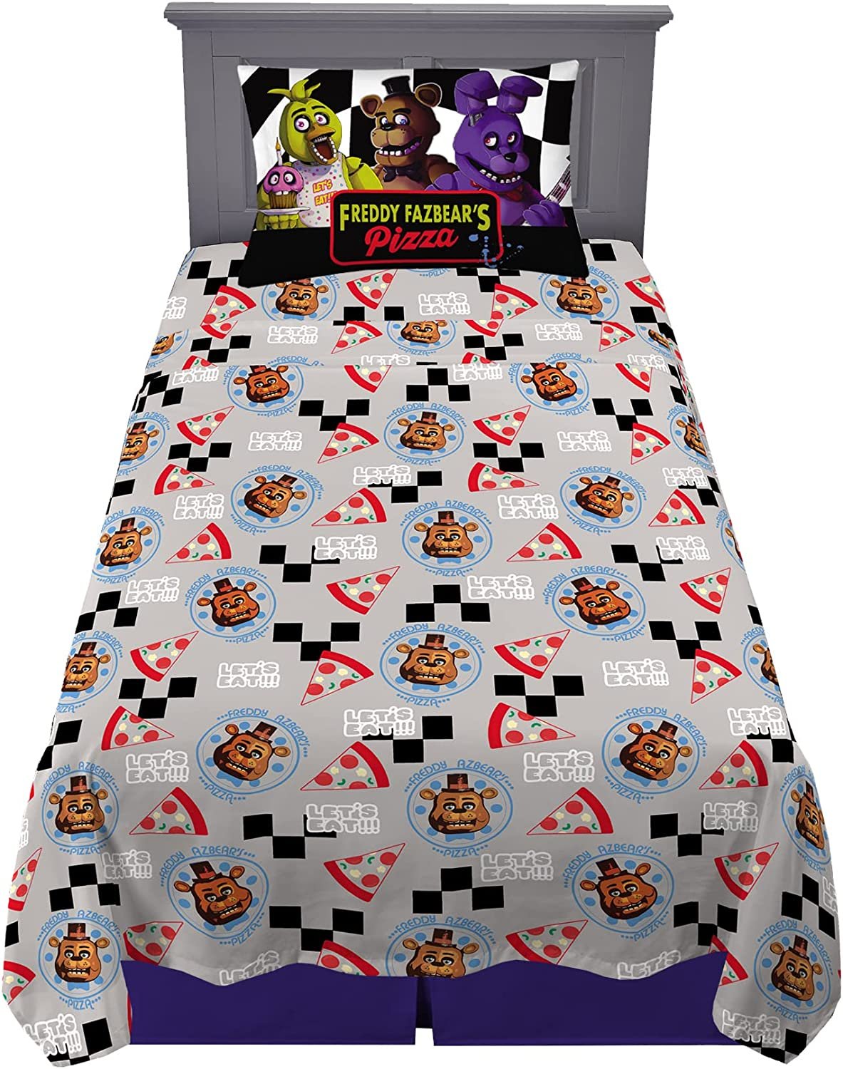 Five Nights At Freddy's Twin Size Sheet Set 