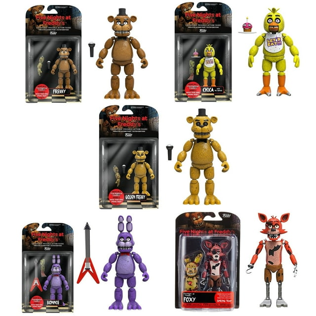 Five Nights At Freddys Action Figures Toy Security Breach Series Glamrock Foxy Pvc Doll for Kid Gift A One Size