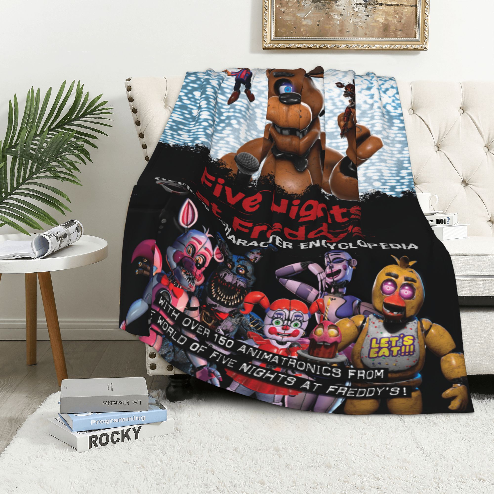 Five Nights At Freddys Horror Movie Blanket for Couch Bed Throw Blanket