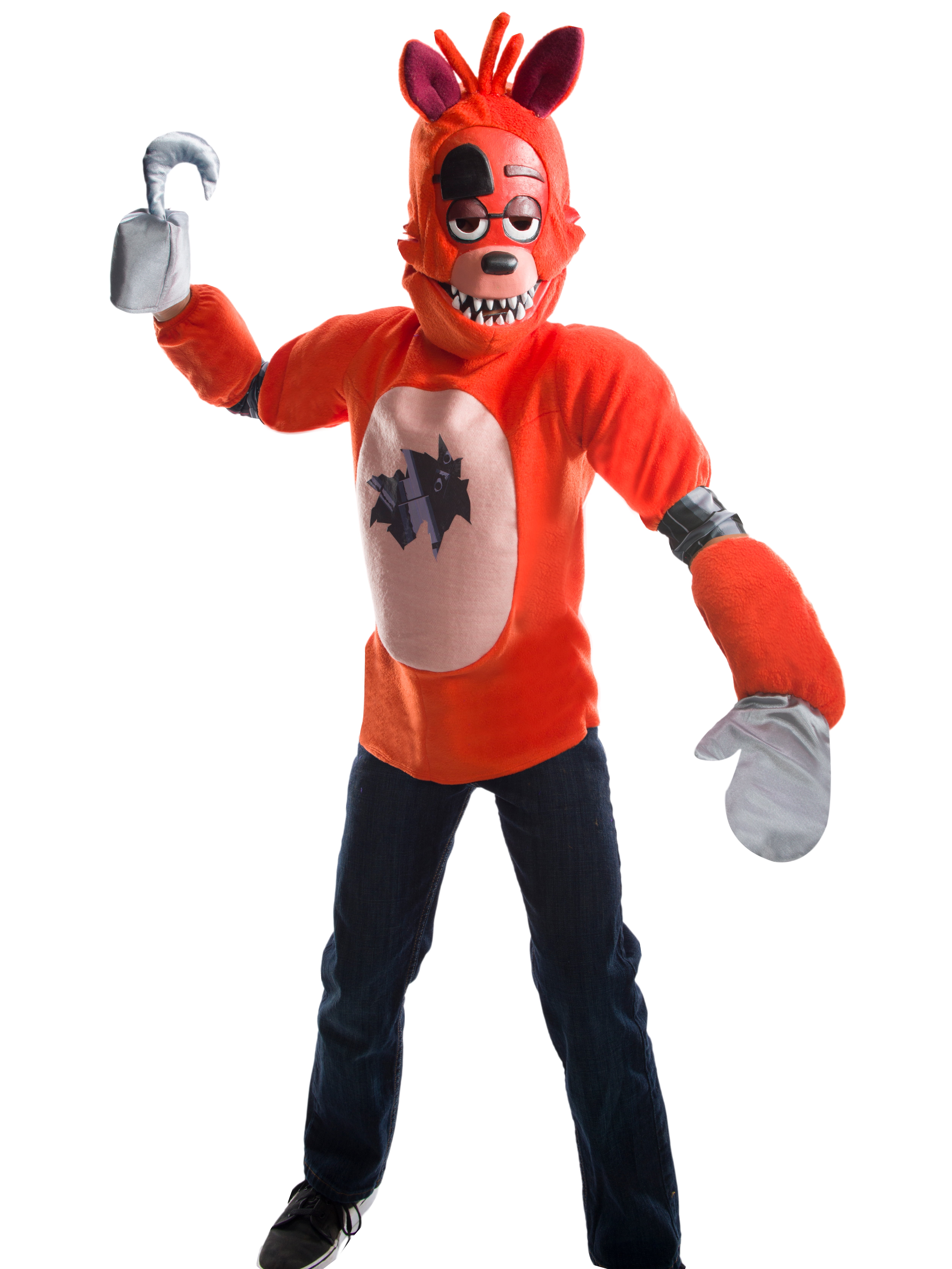 Five Nights At Freddys Kids Deluxe Foxy Costume - Walmart.com