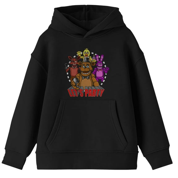 Five Nights At Freddy's  Youth Hoodie Grey Hooded Five Nights At Freddy's  Sweatshirt-X-Large