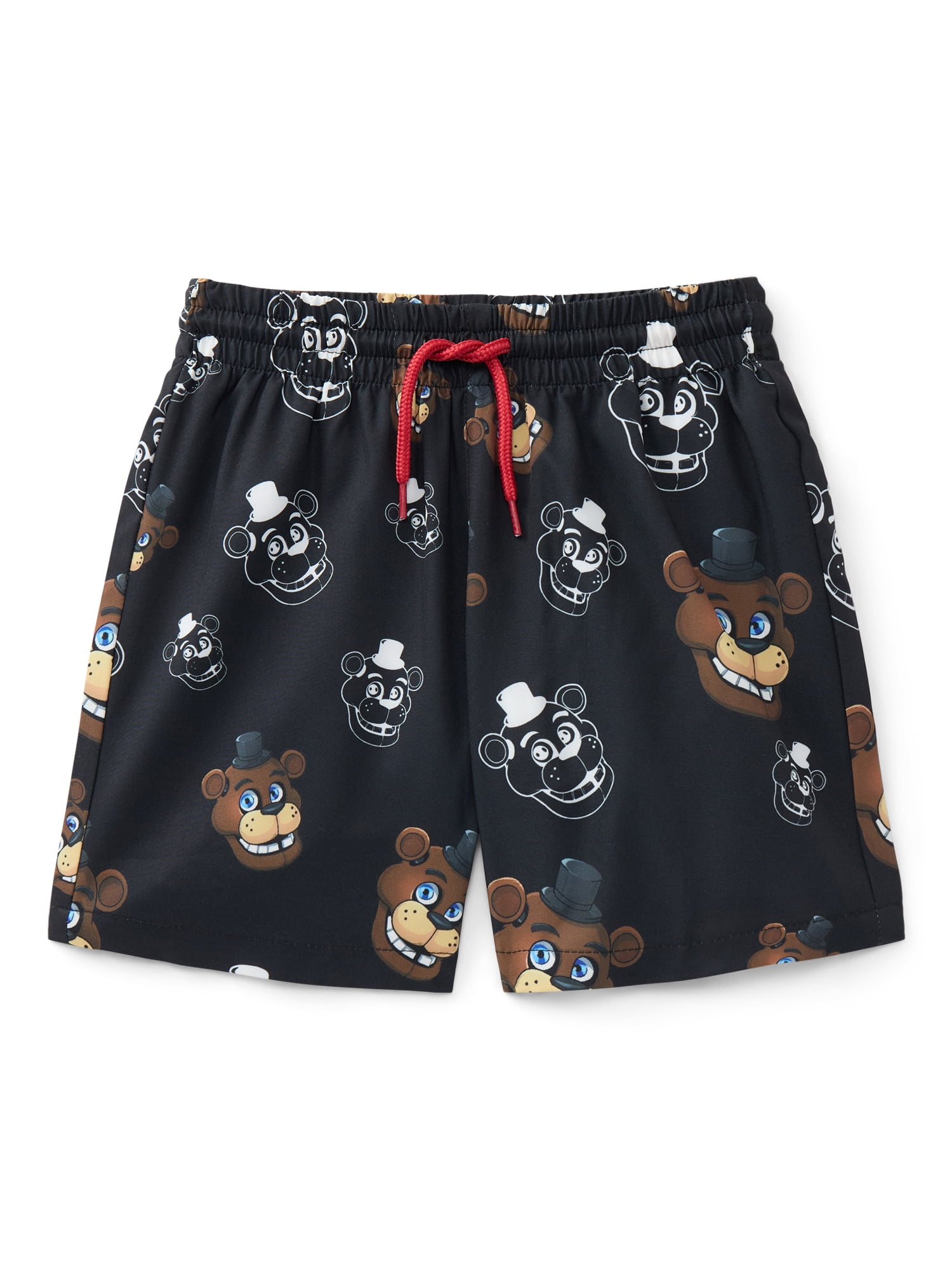 Five Night at Freddy's Boys' Print Swim Shorts, Sizes XS-XL