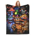 thumbnail image 1 of Five Nights At Freddy's Blanket Soft Cozy Fleece Throw Blanket Plush Lightweight Warm Fuzzy Flannel Blankets and Throws for Boys Girls Couch Sofa Bed 50x40In, 1 of 8
