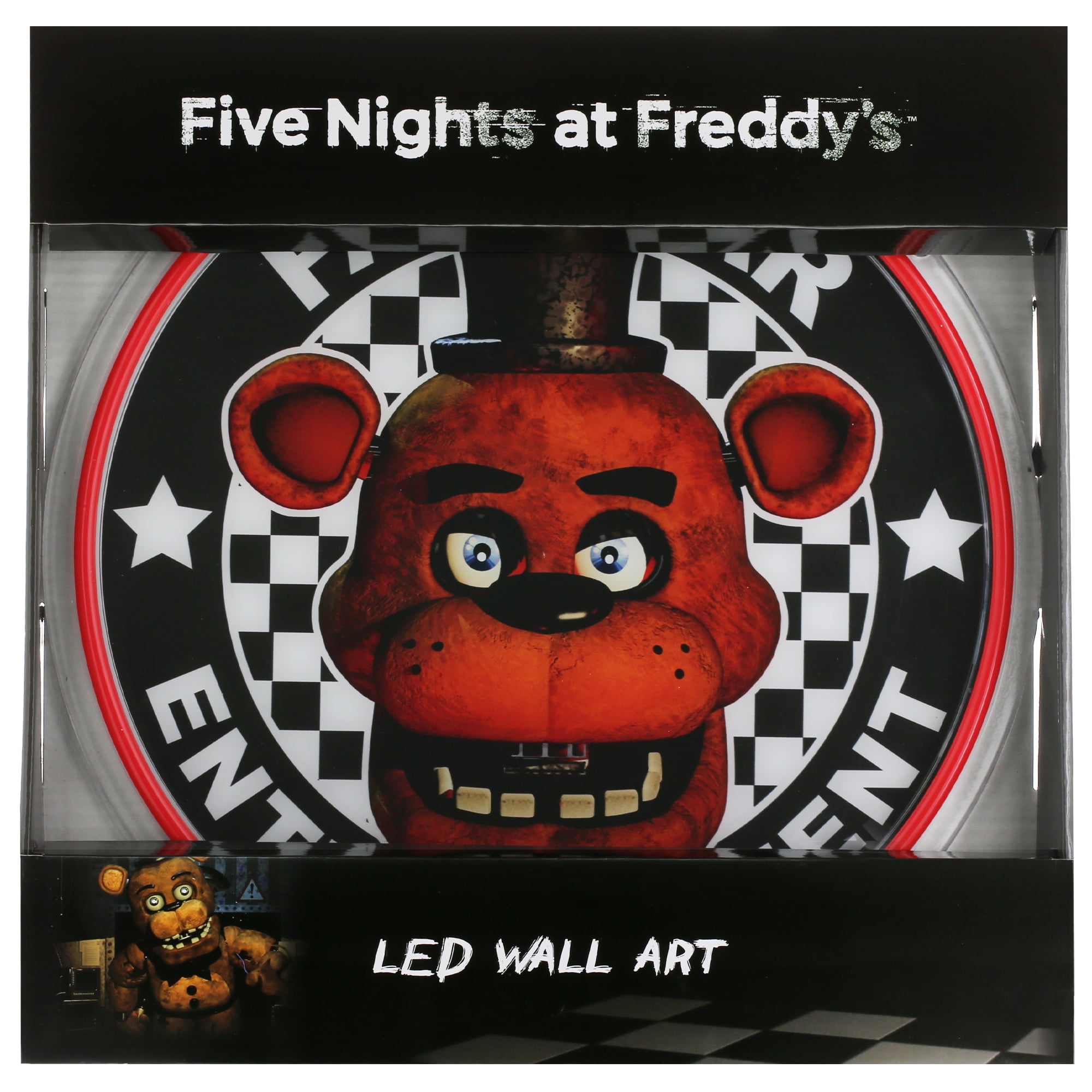 Five Nights at Freddy's LED Wall Decal, 12" x 12", for Teens and Adults
