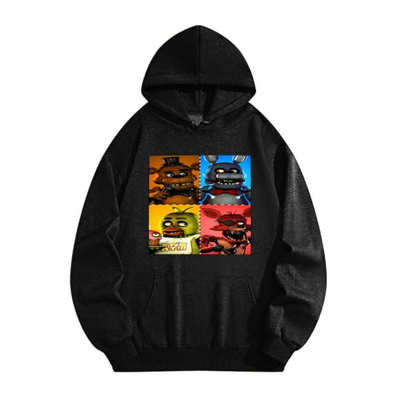 Five-Nights at Freddy Merch Mens Ultimate Heavyweight Pullover Hoodie Sweatshirt