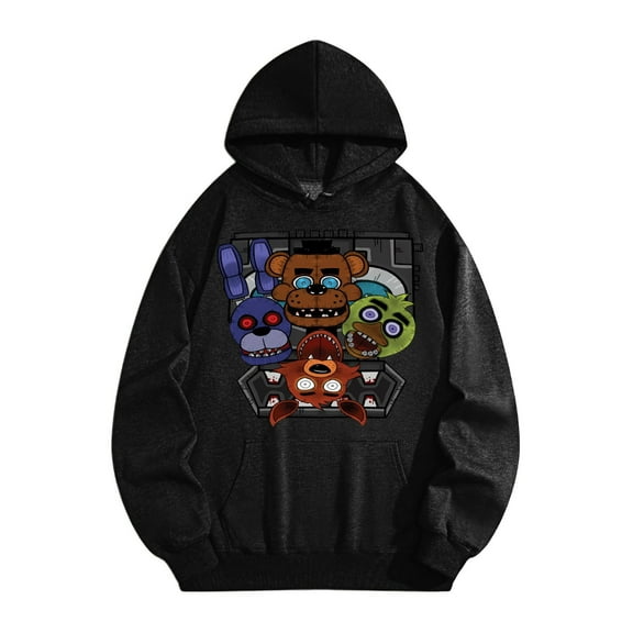 Five-Nights at Freddy Merch Mens Ultimate Heavyweight Pullover Hoodie Sweatshirt