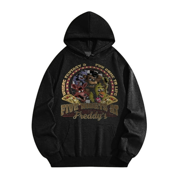Five-Nights at Freddy Merch Mens Ultimate Heavyweight Pullover Hoodie Sweatshirt