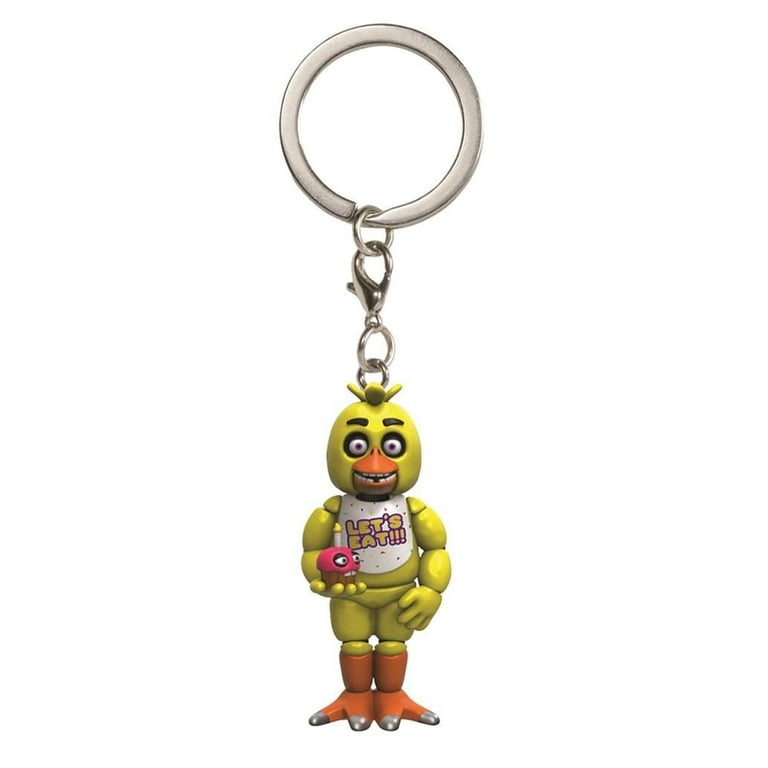 Five Nights At Freddys FNAF Keychain Figure 1.5 Withered Chica Yellow Bird