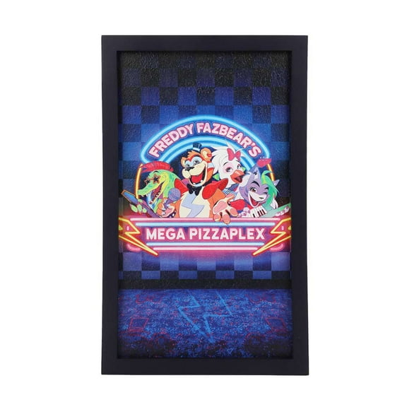 Five Nights At Freddy's Freddy Fazbear's Mega Pizzaplex 11" X 18" Wall Frame