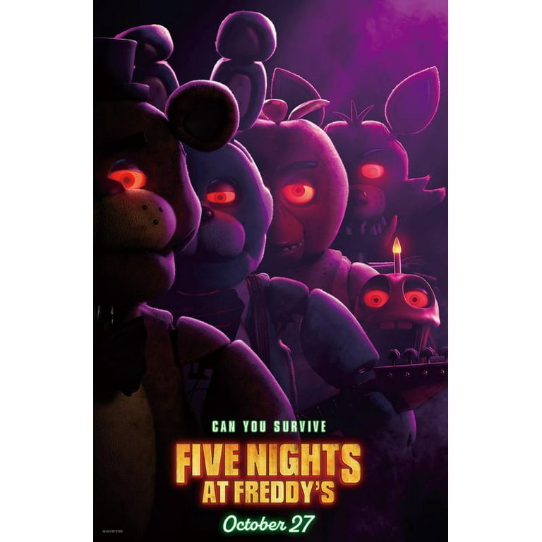 Five Nights at Freddy's 2023 Movie Poster Prints Bedroom Decor Silk Canvas  for Wall Art Print Gift Home Decor Unframe Poster 12x18Inch,30x46cm