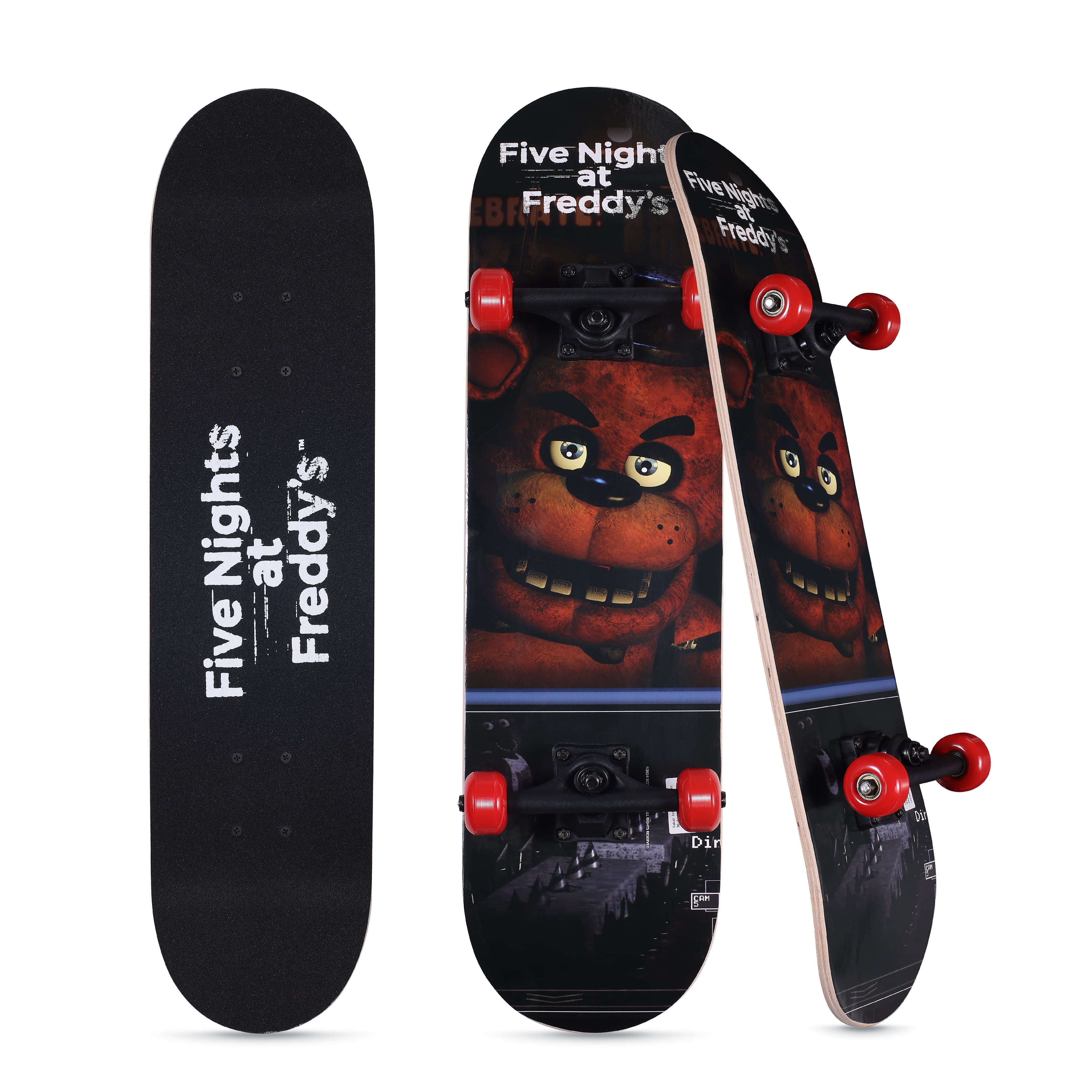 Five Nights at Freddy's 31" Complete Skateboard, Brown Bear, 50mm X 30mm Wheels, for Kids Ages 5+