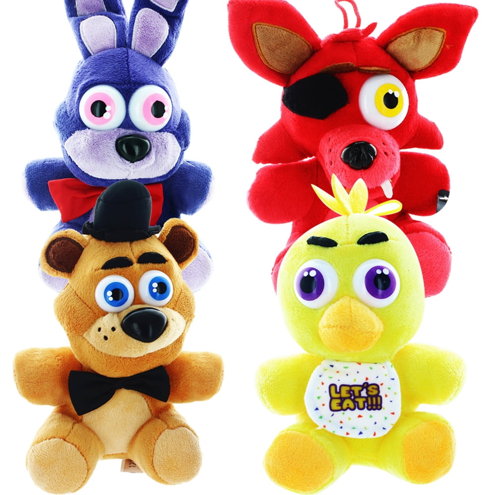  FNAF Plushies - All Characters(7) - Plush: Chica, Springtrap,  Bonnie, Marionette, Foxy Plush - Plush-FNAF Plush-Kid's Toy-Stuffed Animal  (Ballora Plush) : Toys & Games