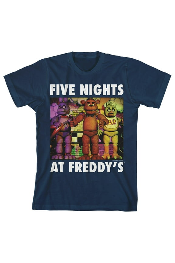 Animatronic Characters Boys Navy T-shirt-Medium