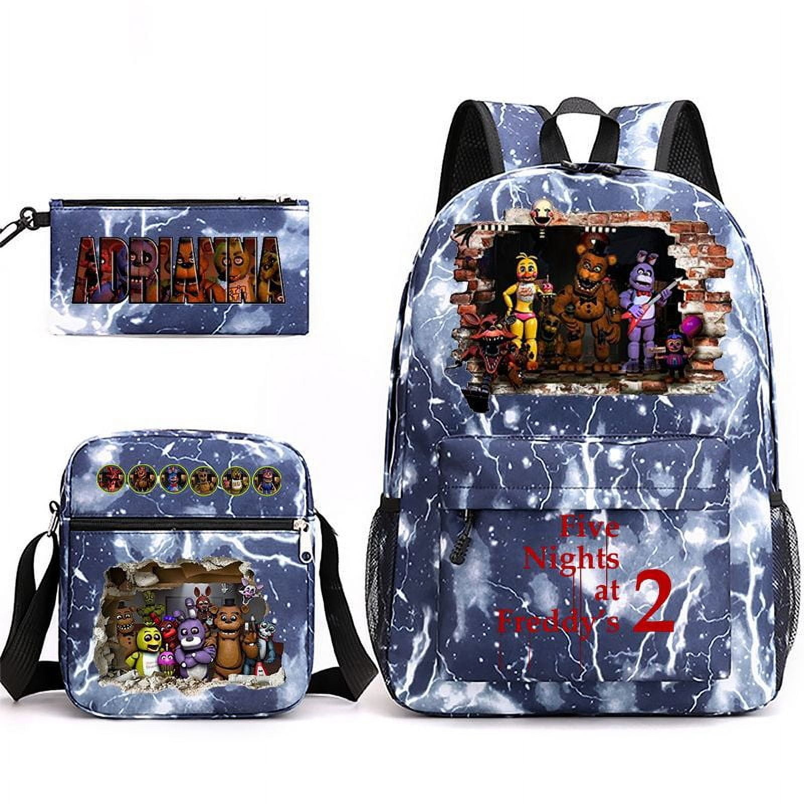 Fd Backpack Five-Nights-at-Freddy's Anime Backpack Set 3 Pieces Shoulder Bag and ...