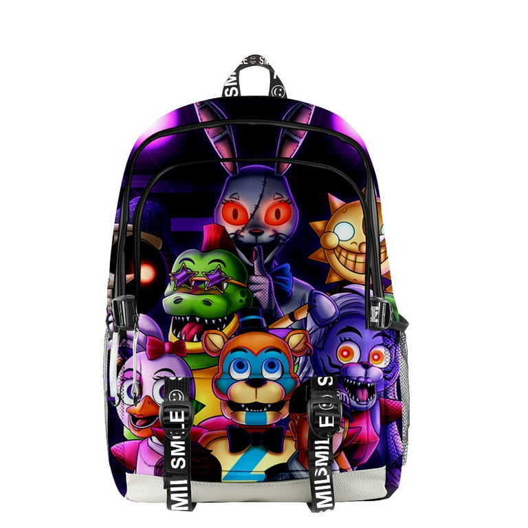 Five Nights at Freddy's Backpacks FNAF Security Breach Daypack Fashion  Zipper Pack