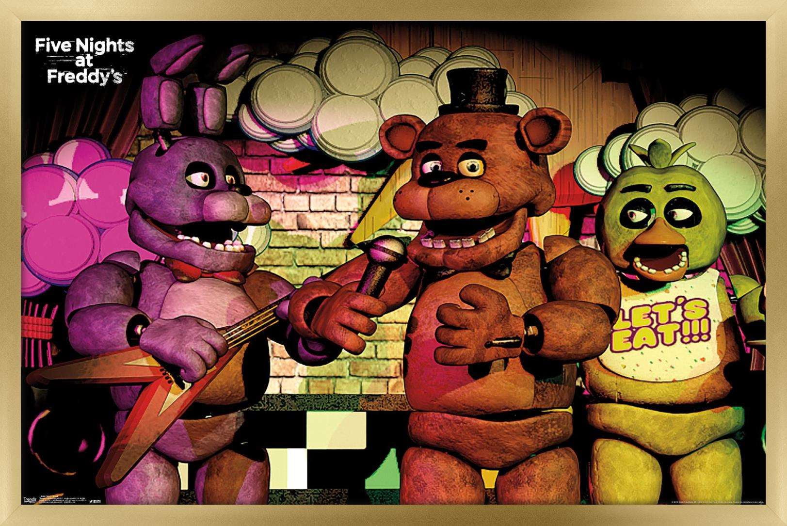 Five Nights at Freddy's - Band Wall Poster, 14.725" x 22.375", Framed