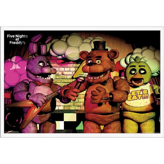 Five Nights at Freddy's - Band Wall Poster, 22.375" x 34", Framed