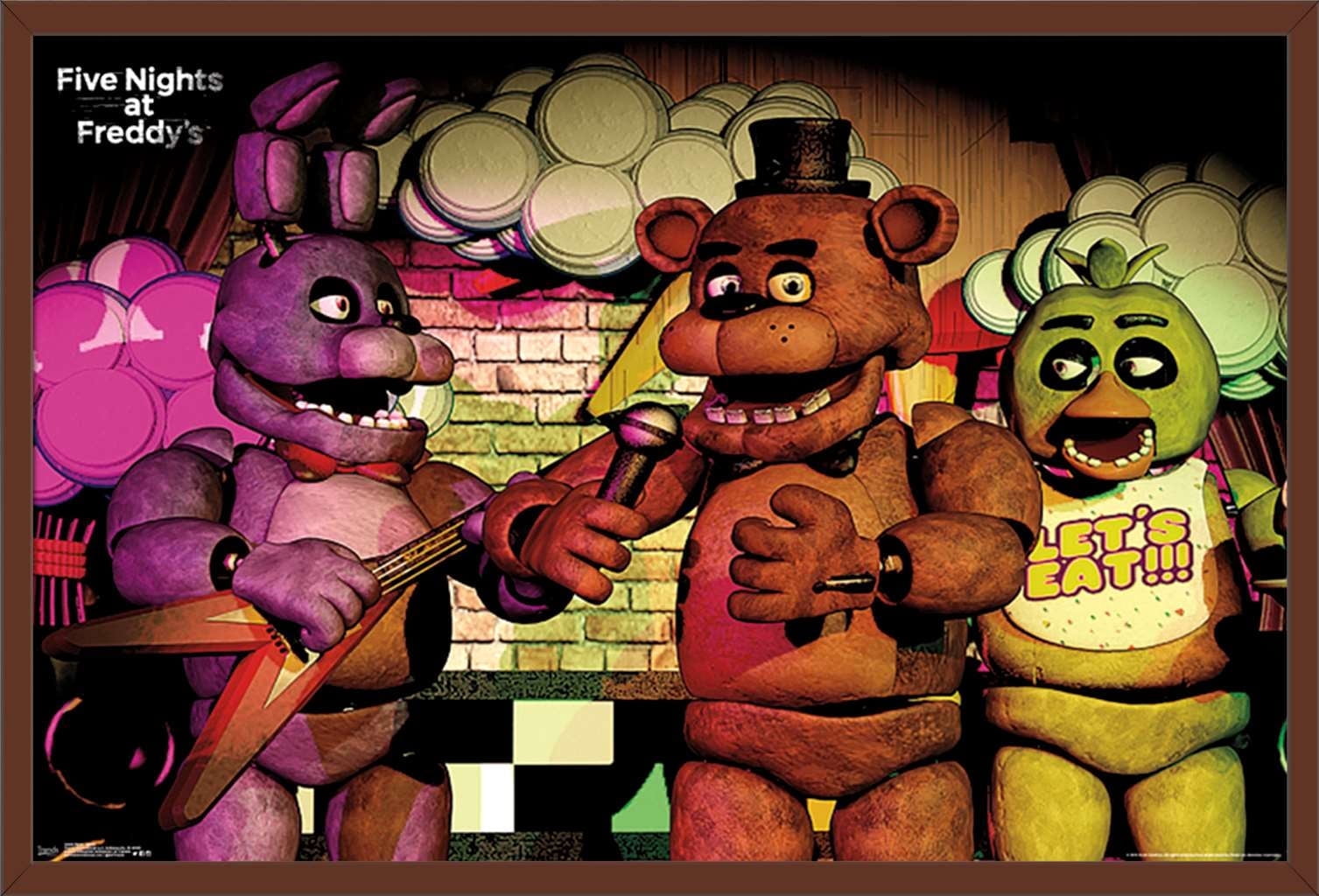 Five Nights at Freddy's - Band Wall Poster, 22.375" x 34", Framed