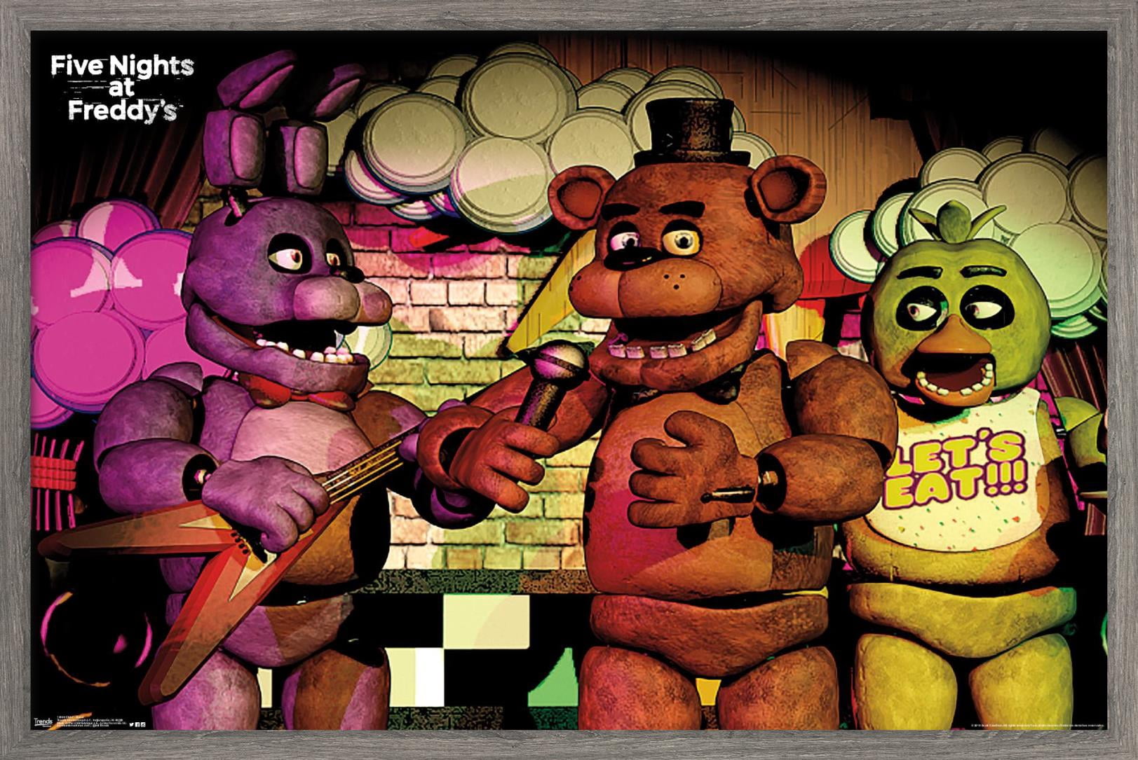 Five Nights at Freddy's - Band Wall Poster, 22.375" x 34", Framed