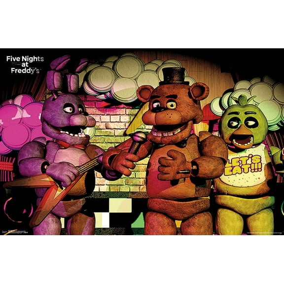Five Nights at Freddy's - Band Wall Poster, 22.375" x 34"