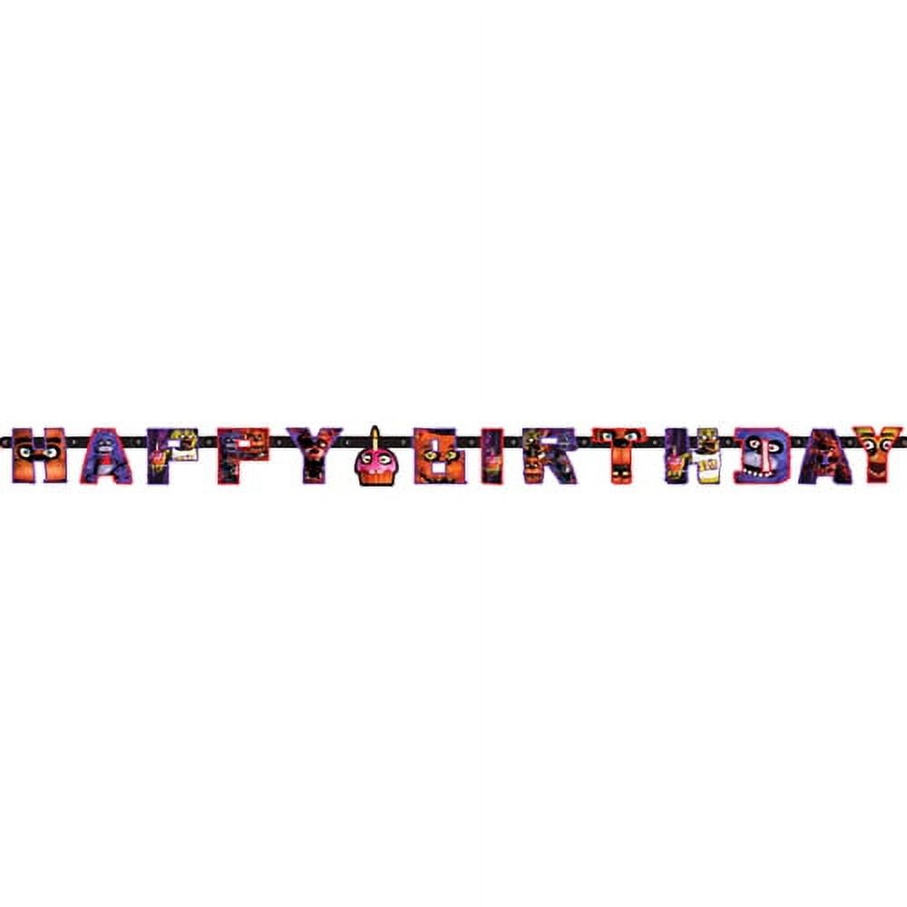 Five Nights at Freddy's Birthday Banner, 6ft - Walmart.com