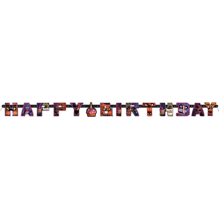 Five Nights at Freddy's Birthday Banner, 6ft