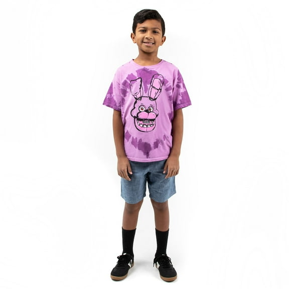Five Nights at Freddy's Bonnie the Bunny Tie Dye Youth Boy's Short Sleeve Tee Medium