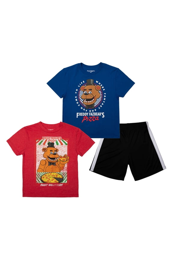 Boys 3-Pack Set - Includes Two Tees and Mesh Shorts-XL
