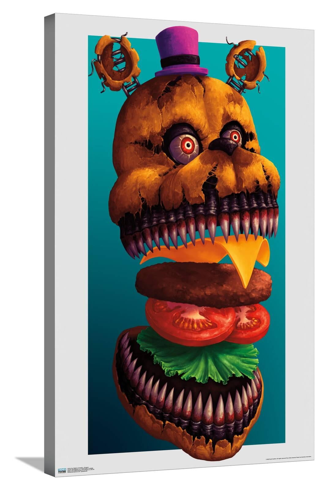 Five Nights at Freddy's - Burgers Canvas Wall Poster, 22.375" x 34"