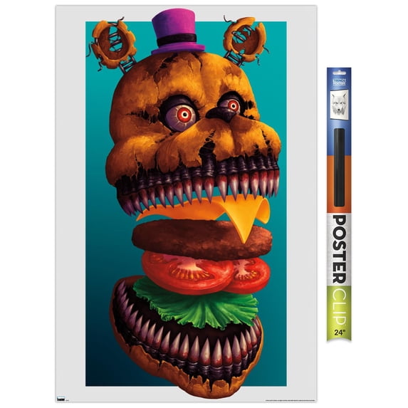 Five Nights at Freddy's - Burgers Wall Poster, 22.375" x 34"
