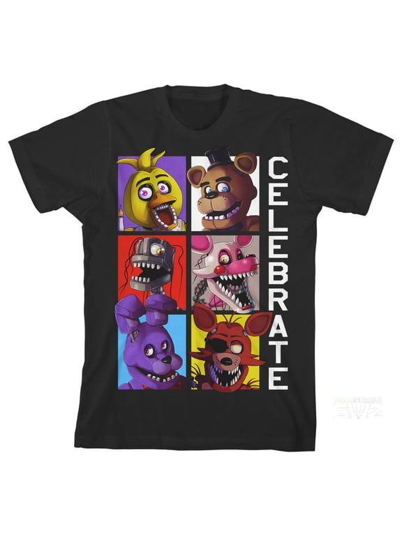 Celebrate Boy's Black T-shirt-XL