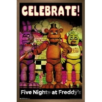 Five Nights at Freddy's - Celebrate Wall Poster, 14.725" x 22.375", Framed