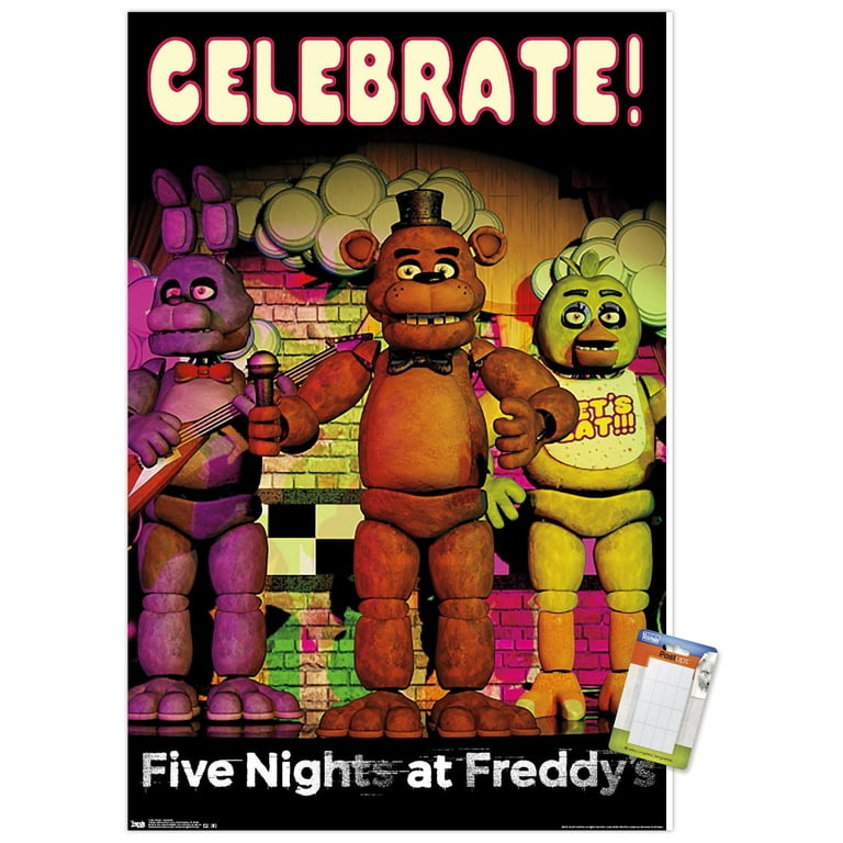 Five Nights at Freddy's - Celebrate Wall Poster, 14.725 x 22.375 