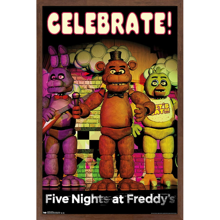 Five Nights at Freddy's - Celebrate Wall Poster with Push Pins