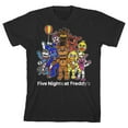 thumbnail image 1 of Five Nights at Freddy's Character Group Boy's Black T-shirt-XL, 1 of 4