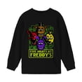 thumbnail image 1 of Five Nights at Freddy’s Characters and Cameras Boy’s Black Long Sleeve Shirt, 1 of 3