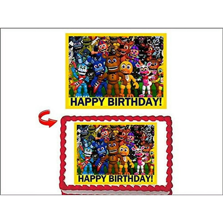 Instant Download Five Nights at Freddys Cake Topper, Five Nights at Freddys  Clipart and PNG, Five Nights at Freddys Party Supplies 