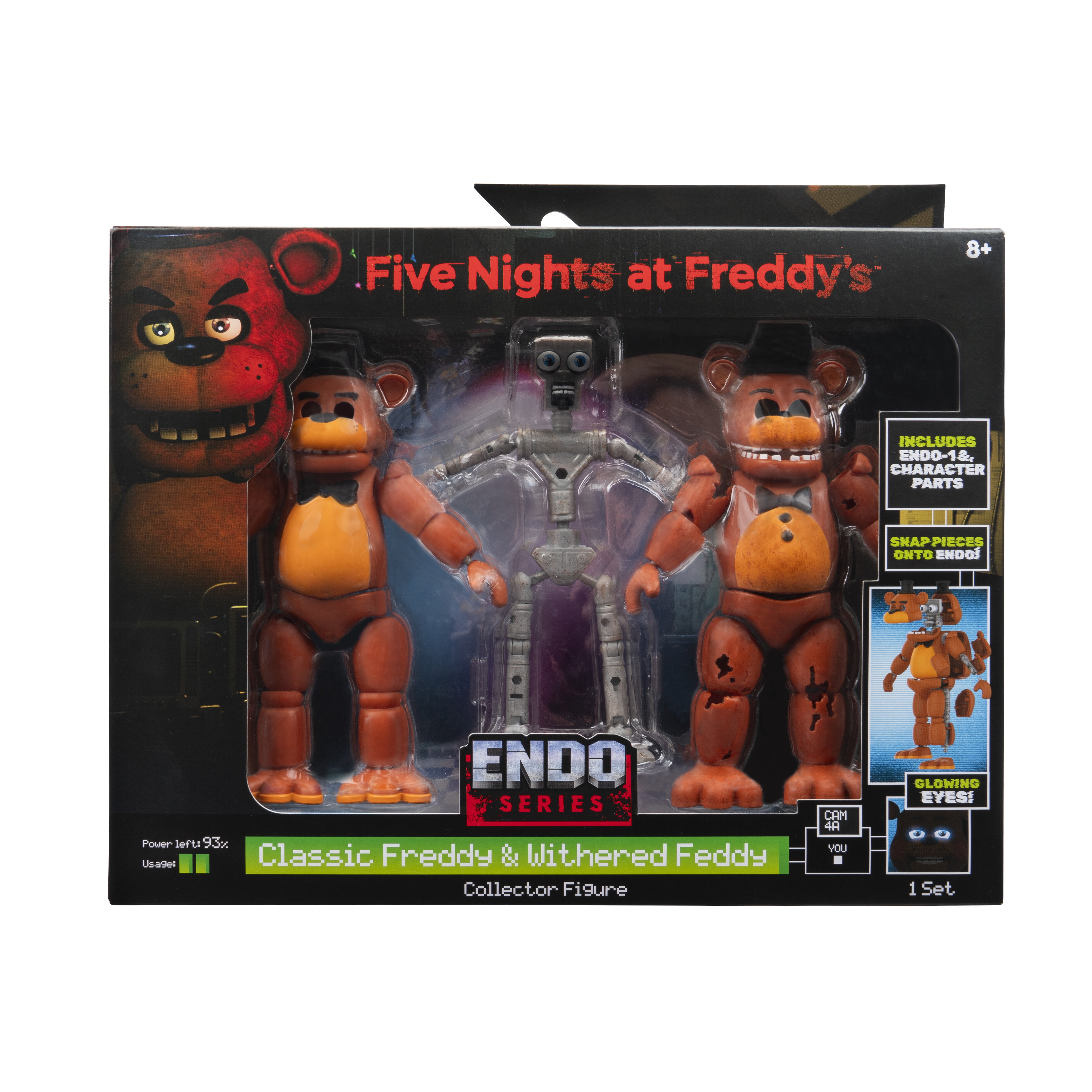 Open Box Five Nights at Freddy's -Endo-1 with Classic 6 inch Freddy Parts, Withered Freddy Parts Action Figure