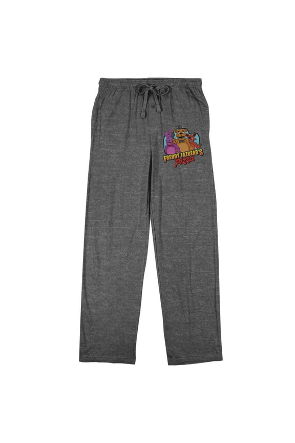Fazbear's Pizza Men's Graphite Heather Sleep Pajama Pants