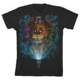 thumbnail image 1 of Five Nights at Freddy's Flashlight Characters Boy's Black T-shirt-L, 1 of 4