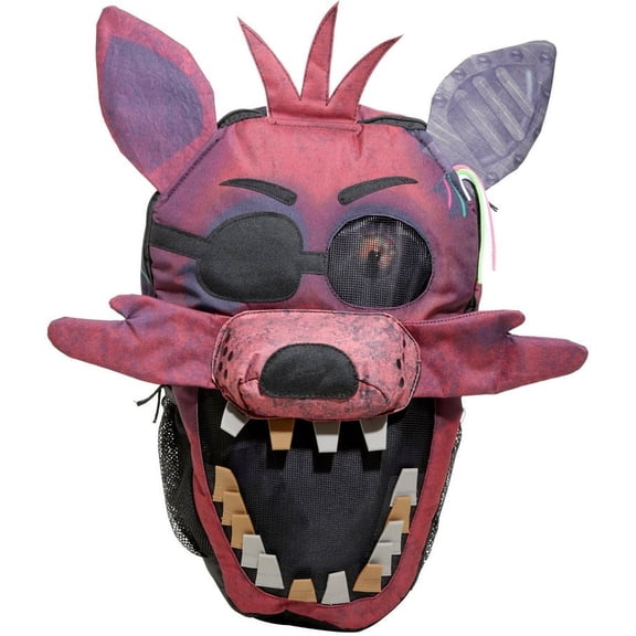 Bioworld Unisex Freddy's Foxy Face Backpack, Purple