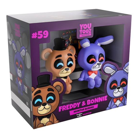 Five Nights at Freddys Freddy & Bonnie Monitor Buddiez 2.5" Vinyl Figures  2-Pack Collector Set
