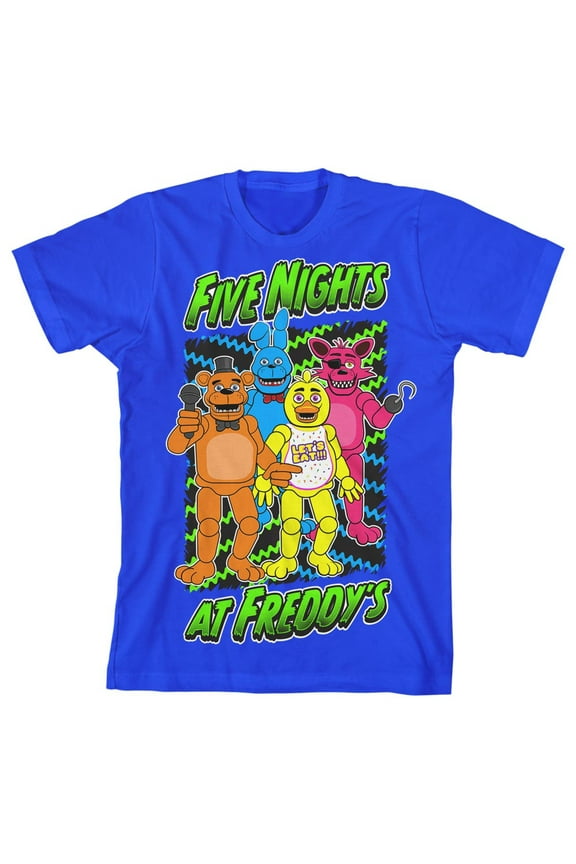 Freddy Chicha And Foxy Boy's Royal Blue T-shirt-S