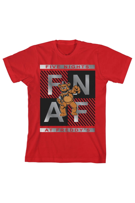 Freddy Fazbear Boy's Red T-shirt-S
