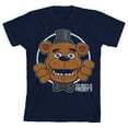 thumbnail image 1 of Five Nights at Freddy's Freddy Fazbear Face and Hands Boy's Navy T-shirt-S, 1 of 4