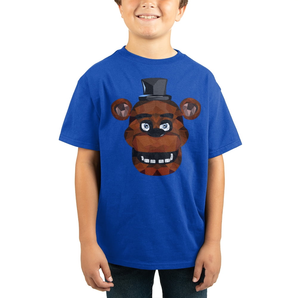 Five Nights at Freddy's Freddy Fazbear Geometric Youth Boys T-shirt-X-Small